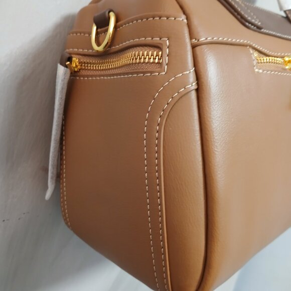 Tan Leather Dream Satchel - Picture 2 of 12